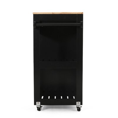 Winston Porter Burnell Solid Wood Kitchen Cart & Reviews | Wayfair