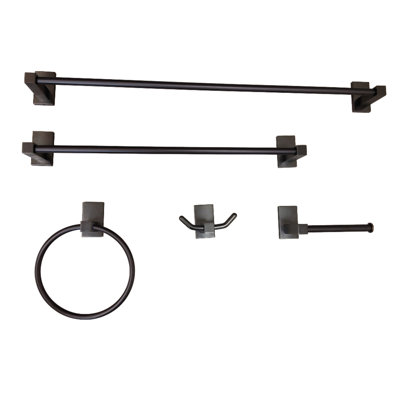 Kingston Brass Continental 5-Piece Bathroom Hardware Set