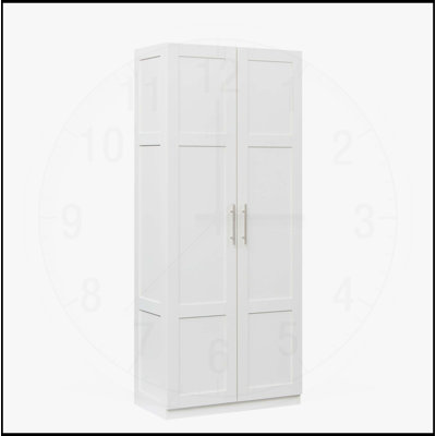 Armoire de cuisine polyvalente avec 2 portes et 3 tablettes réglables, parfaite pour le rangement organisé dans plusieurs pièces
