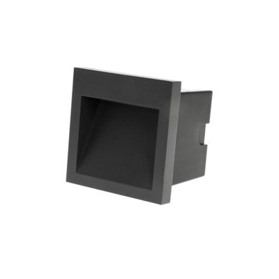 Cisne Anthracite 9cm H Integrated LED Outdoor Flush Mount