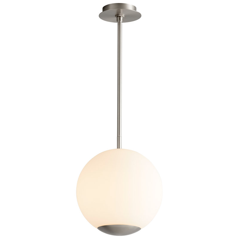 Whaley 1 - Light LED Single Pendant, 30" H x 12" W x 12" D, Satin Nickel