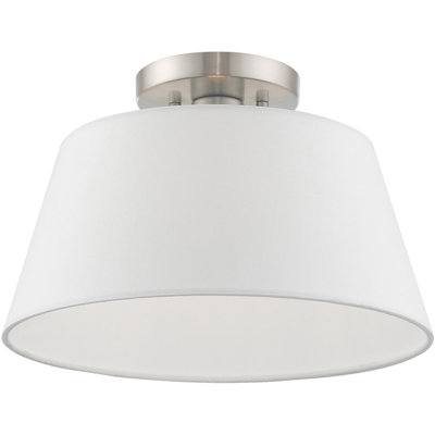 Fabric Semi Flush Mount