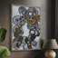 Amelia Island Stones, reproduction encadrée - bois massif-537986321