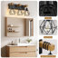 Éclairage pour meuble-lavabo 3 lumières Farmhouse