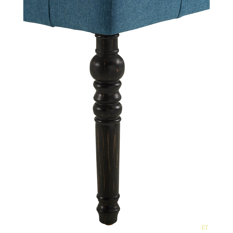 Fabric Tufted Turned Leg Dining Bench Suitable For Bedroom,Fitting Room, Storage Room, Dining Room, And Living Room,Etc.