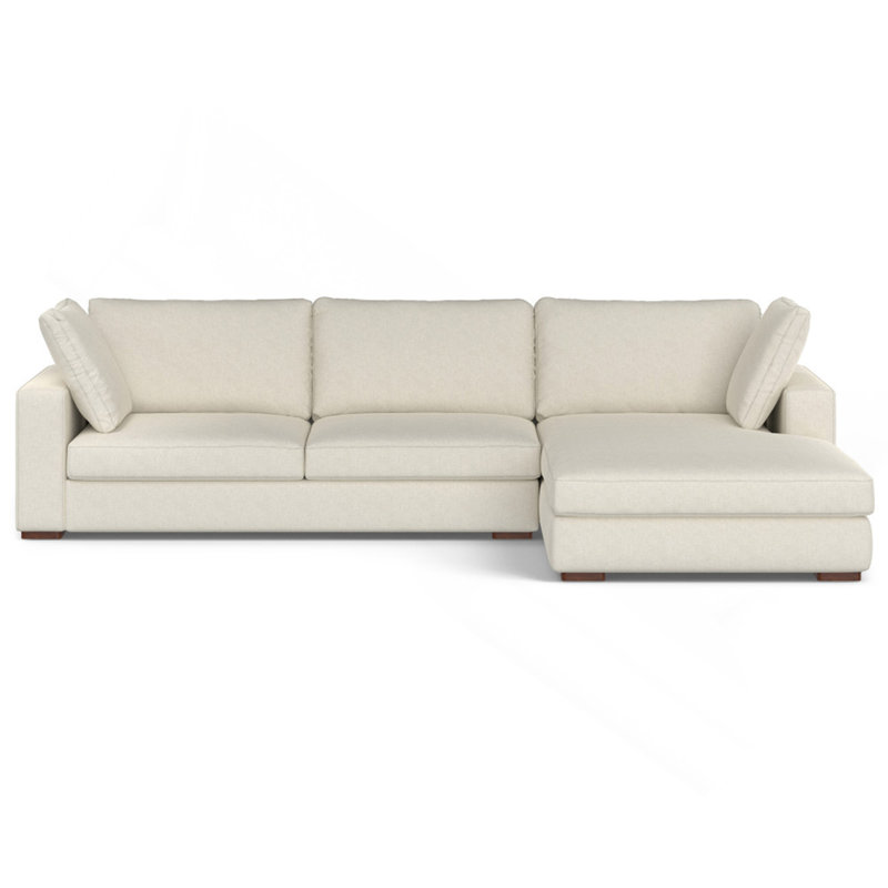 Canapé modulaire à droite Charlie, Cream, Brun