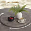 Table de salle à manger de patio ronde de 61,45 po avec trou de parasol et parasol-2012752888
