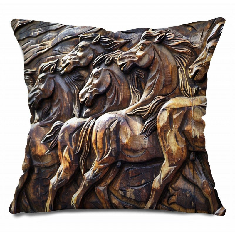 Coussin Trendy, Bronze, H 26 po x l 26 po