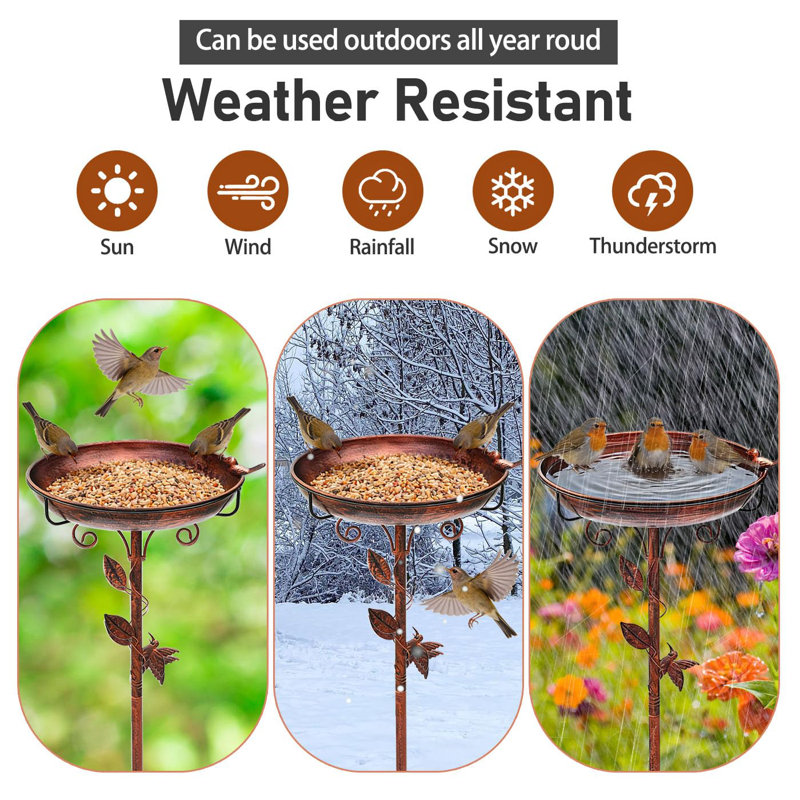 Metal Birdbath