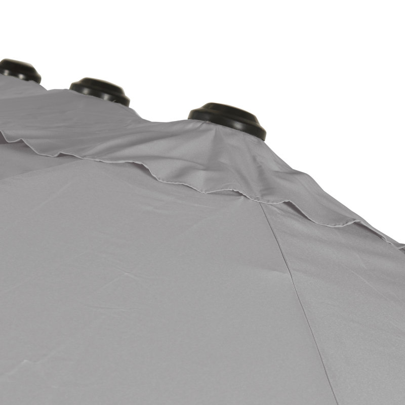 Charliegh Market Parasol, Light gray