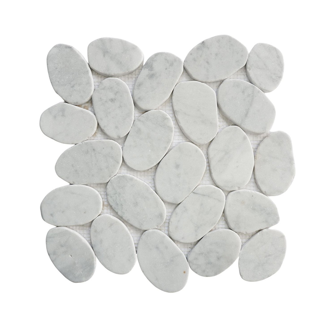 Alaska 12" x 12" Natural Stone Pebbles Mosaic Wall & Floor Tile b.o.i