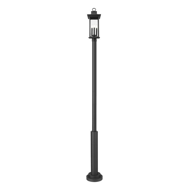 Luminaire d'extérieur sur pied 4 lumières Olvera