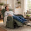 Fauteuil de chambre de bébé inclinable avec massage - Fauteuil inclinable pivotant avec poche latérale et dossier réglable-1595957004