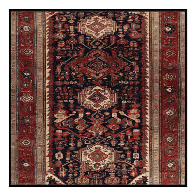 Tapis brun lavable à la machine