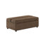 Lit simple escamotable avec repose-pieds pliant avec matelas et lit d'invité convertible espresso