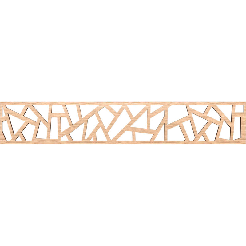 Moulure en bois Harrisburg, Chêne rouge, H 8 po x l 46,625 po x P 0,375 po