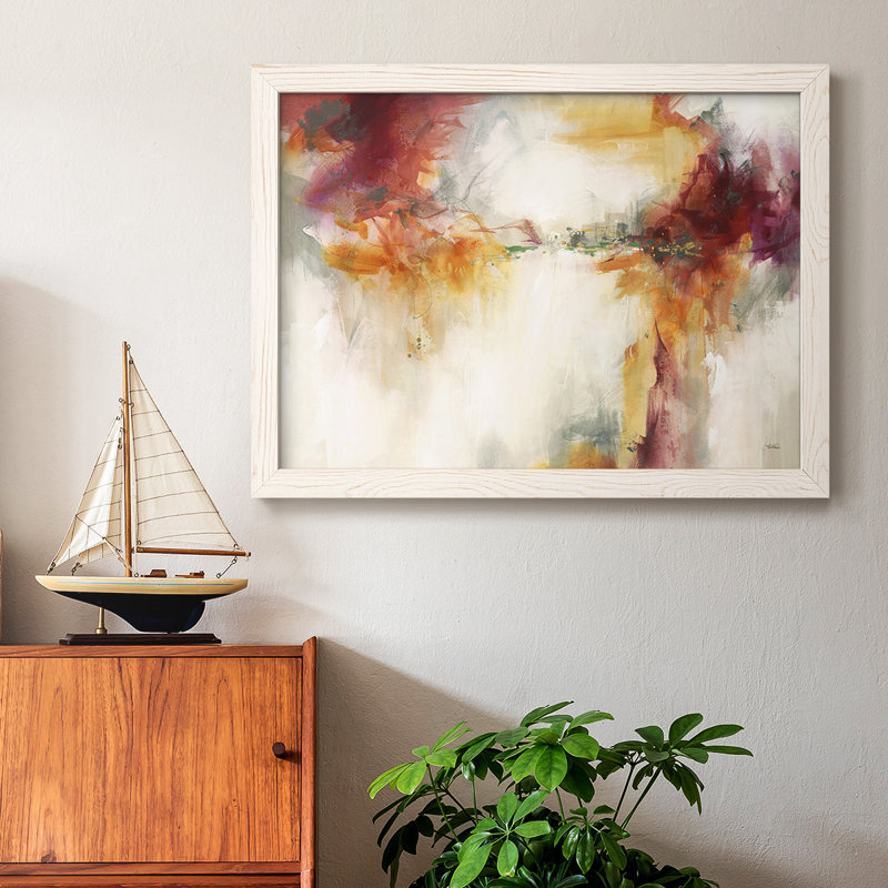 Amber Winds- Rustic Framed Gallery Wrapped Canvas, White, 26" H x 38" W x 1.5" D