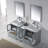 Mance 72.375'' Double Bathroom Vanity with Ceramic Top-24551140