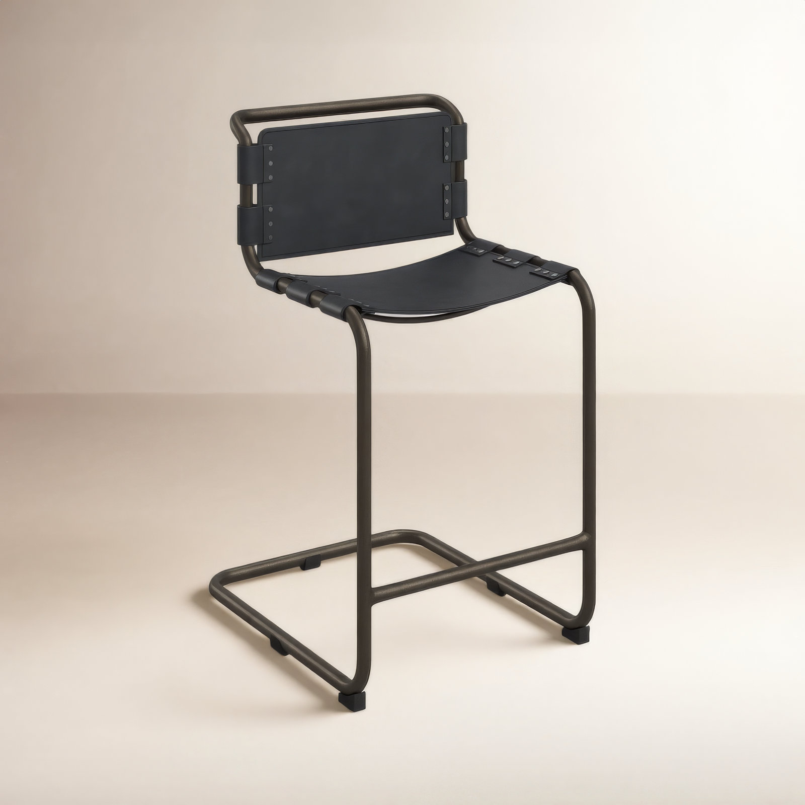 Otelia Counter & Bar Stool, Counter Stool (26” Seat Height), Black