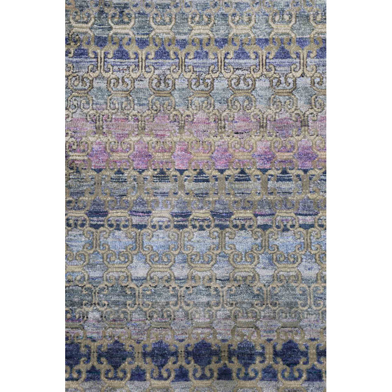 Silk Treasures Geometric Area Rug