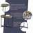 Brookline 20" Round Wood End Table with Gray Concrete Coating