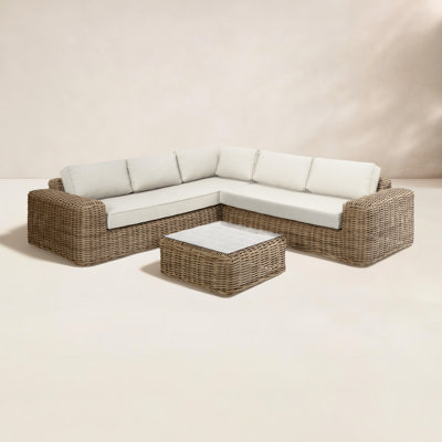 Admiral 4 - Person Patio Conversation Set with Cushions