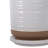 Balmer Ceramic Saucer Planter with Ribbed Texture-2120804517-2031590491