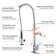 Spring Pull Down Single Handle Kitchen Faucet with Deck Plate and Handles