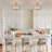 3 - Light 13.39'' Modern Drum Hammered Glass Semi Flush Mount Light-2083420227