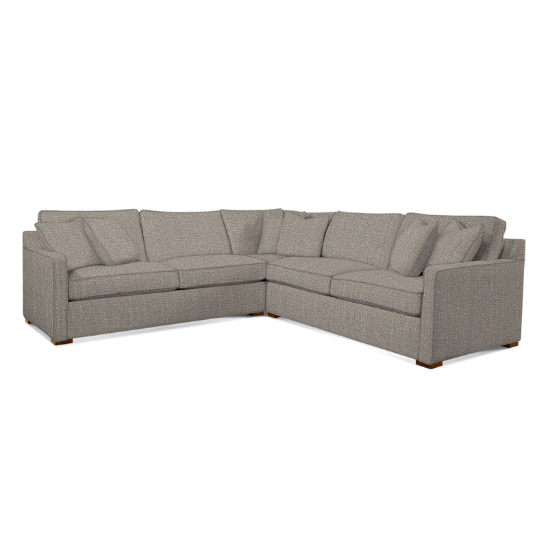 Brentwood Sectional, Stone Crypton Performance; 0884-83, Black