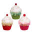 Sprinkle Cupcake Ornament - 4.5 Inches Set Of 12