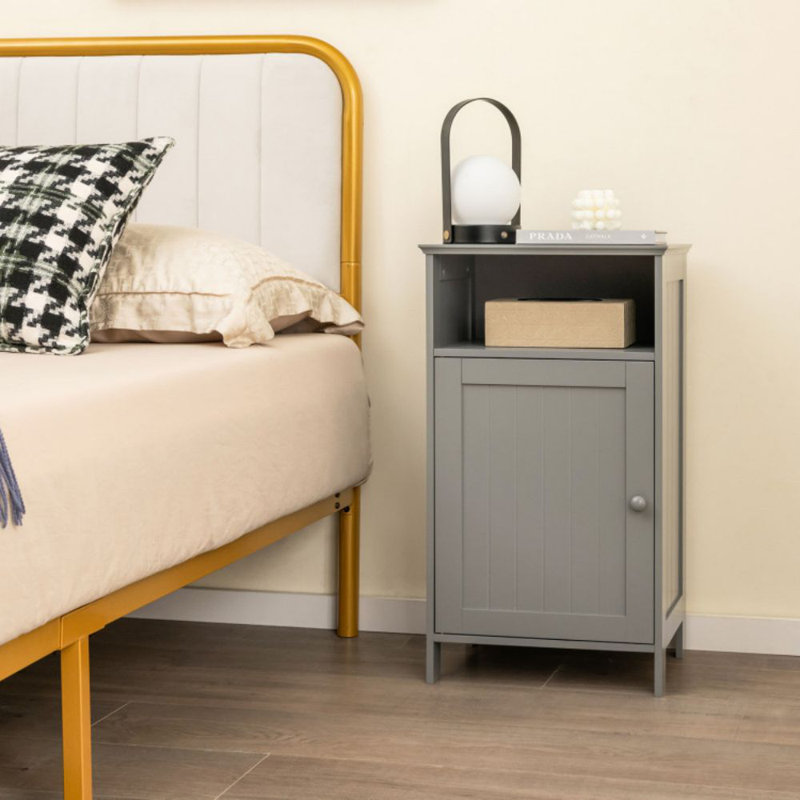Armoire à linge autoportante Hallmundur, Gris