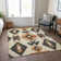 Machine Washable Indoor/Outdoor Xhevrie Ivory Rug