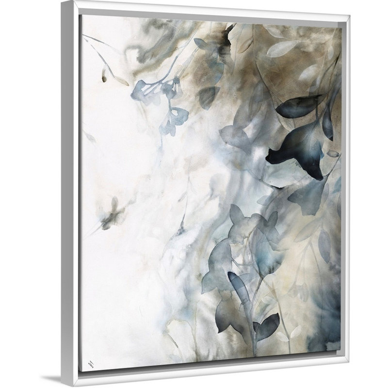 Ardours I - reproduction sur toile, Cadre flottant blanc, H 32 po x l 26 po x P 1,75 po