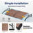 Polycarbonate Window Door Awning Canopy Brown with Black Bracket-51203727