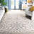 Elizaida Hand Tufted Wool/Viscose Floral Rug in Ivory/Black-1745660060