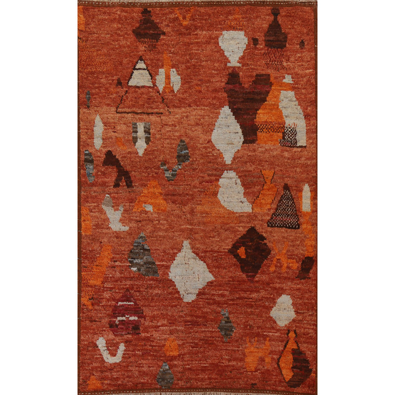 One-of-a-Kind 7'0'' X 10'0'' New Age Wool Area Rug in