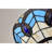 Thora Turquoise Blue, Ivory Tiffany Style Flushmount Ceiling Lamp