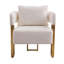 Chaises d'appoint décoratives modernes pour le salon, le vestiaire, la salle de réception et le bureau, revêtues d'un matériau doux et de pieds en métal robustes-1041505202