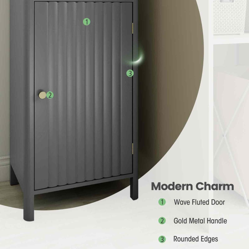 Wall Bathroom Cabinet, Grey