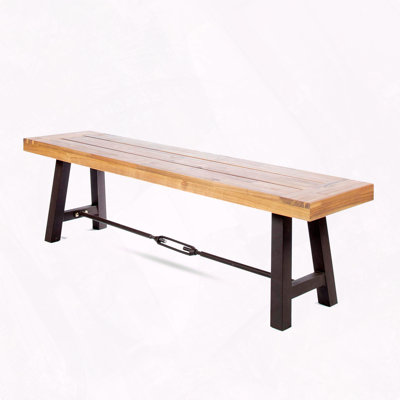 Banc de salle à manger en bois d'acacia