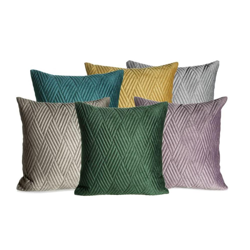 Microfiber Square Pillow Case, Silver