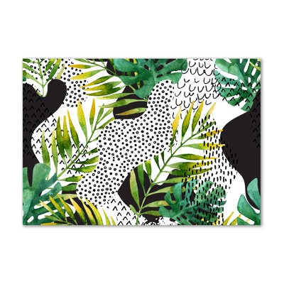 Tropical Leaves - Wrapped Canvas Print