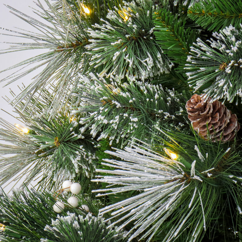 7.5 ft. Pre-Lit Bryson Pine Tree with LED Lights