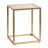 Christian Iron End Table, Gold