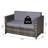 Gennett 130cm Wide Outdoor Patio Sofa with Cushions