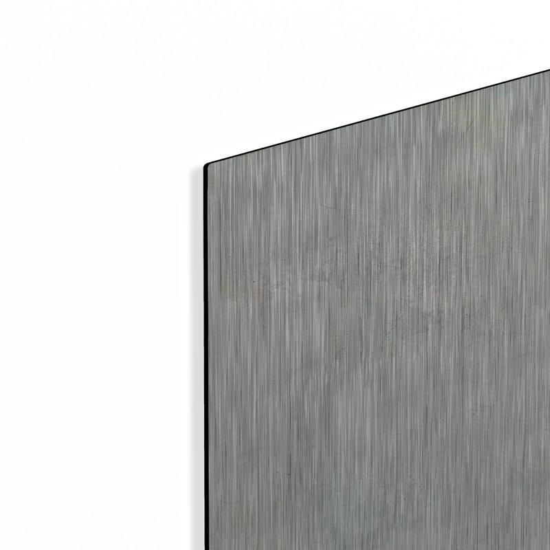  «In The Field Square 2 Neutral» par Cheryl Warrick, art mural en métal, 36 po x 36 po, H 36 po x l 36 po
