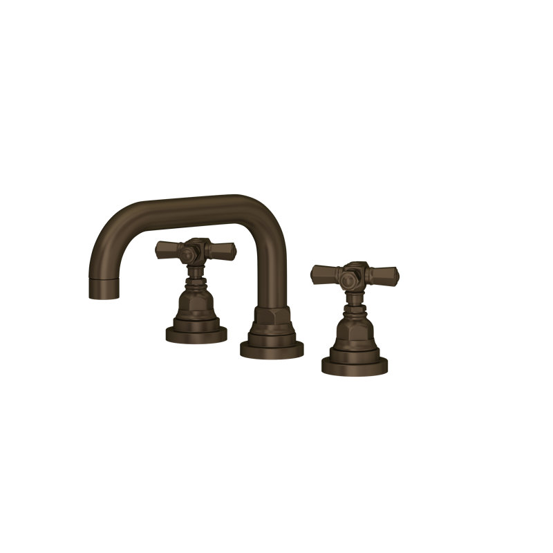 San Giovanni Widespread Bathroom Faucet with U-Spout, Tuscan Brass
