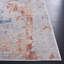 Tapis gris / orange en polypropylène / polyester tissé à la machine Chadae-175370961