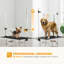 Table de toilettage réglable pour chien avec 2 sangles de sécurité, noire